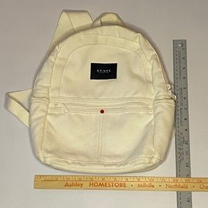 State Brand Cream White Small Backpack New Condition